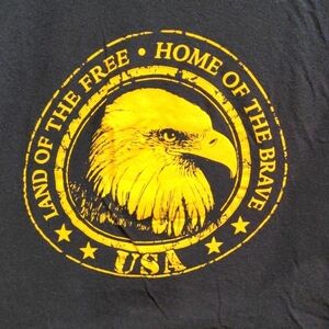 Navy Eagle USA Tee Large